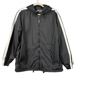 PCI by KENPO Windbreaker Hooded Full Zip in Black Size  Men's Medium